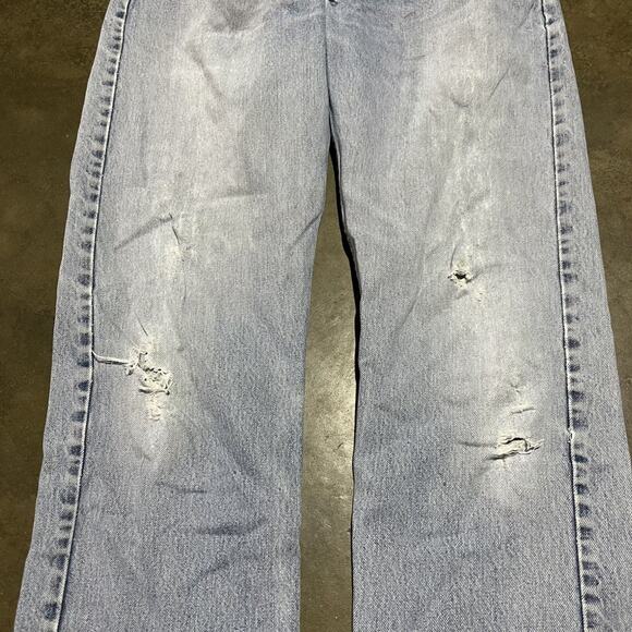 Vintage Y2k Levi's 505 Blue Regular Fit Jeans 32x33 - Picture 2 of 5
